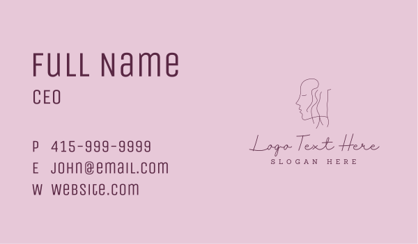 Face Nude Body Feminine Business Card Design Image Preview