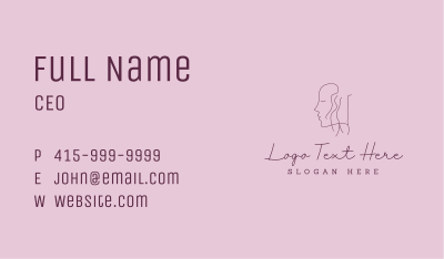 Face Nude Body Feminine Business Card Image Preview