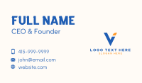 Corporate Letter V Business Card Image Preview