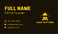 Golden Barbell Fitness Gym  Business Card Image Preview
