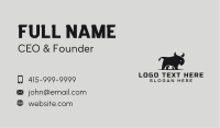 Black Angry Bull Business Card Image Preview