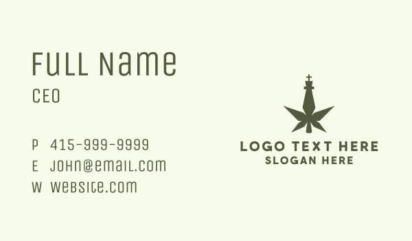 King Marijuana Weed Business Card Design Image Preview