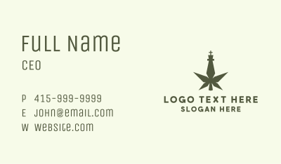 King Marijuana Weed Business Card Image Preview