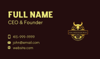 Ranch Bull Horn Business Card Image Preview
