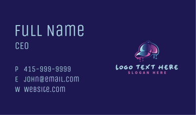 Neon Hat Cap Business Card Image Preview