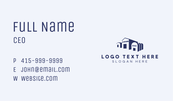 Warehouse Shipping Storage Business Card Design Image Preview