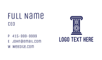 Blue Stereo Pillar  Business Card Image Preview