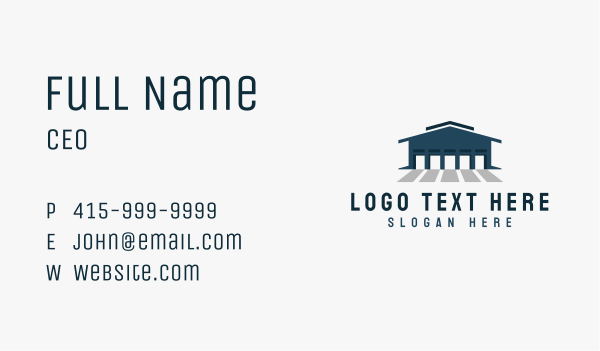 Factory Logistics Warehouse Business Card Design Image Preview