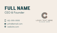 Retro Music Label Letter  Business Card Design