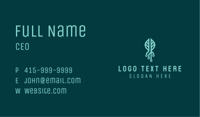 Biotech Leaf Genetics Business Card Image Preview