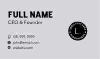 Black Cirle Graffiti Business Card Image Preview