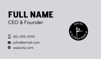 Black Cirle Graffiti Business Card Image Preview