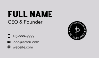 Black Cirle Graffiti Business Card Image Preview