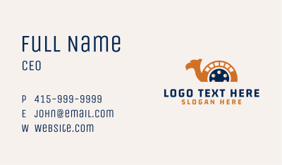 Camel Film Movie Business Card Image Preview