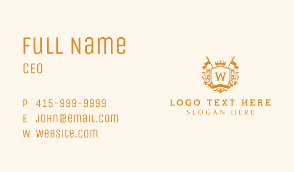 Crown Flag Academy Business Card Design Image Preview