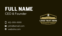 Roof Abstract Roofing Business Card Design