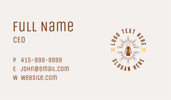 Lamp Lantern Light Business Card Design Image Preview