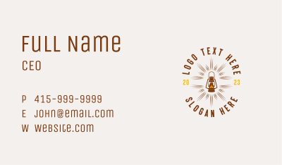 Lamp Lantern Light Business Card Image Preview