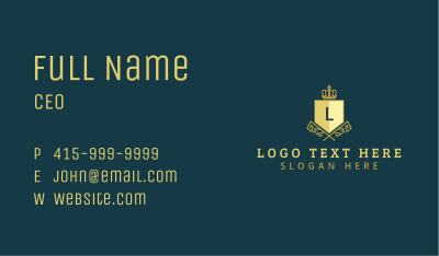 Crown Shield Firm Business Card Image Preview