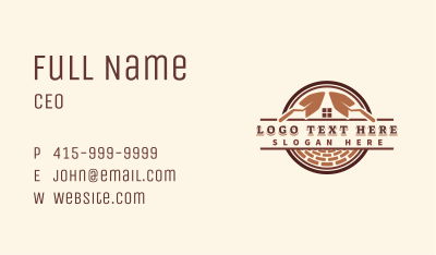 Shovel Brick Construction Business Card Image Preview