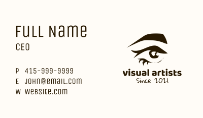 Abstract Eyebrow Eye Business Card Image Preview