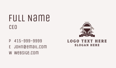 Construction Hammer Repair  Business Card Image Preview