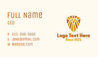 Tribal Mosaic Shield Business Card Image Preview
