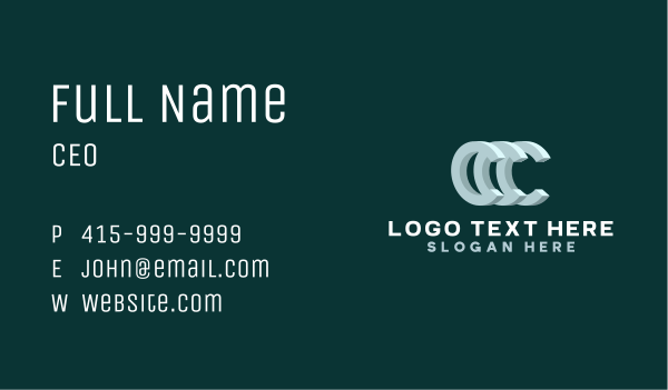 Creative Advertising Letter C Business Card Design Image Preview