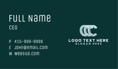Creative Advertising Letter C Business Card Image Preview
