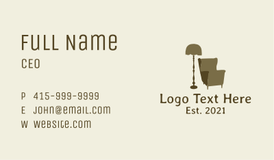 Home Furniture Store Business Card Image Preview