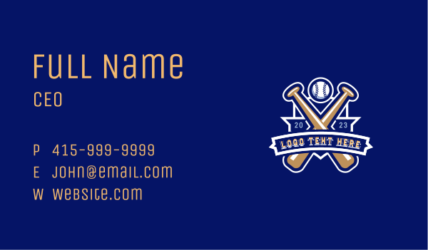 Baseball Varsity Sports Business Card Design Image Preview