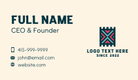 Ethnic Carpet Pattern Business Card Image Preview