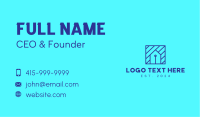 Blue Tech House  Business Card Image Preview