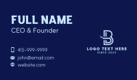 Tech Stroke Letter B Business Card Image Preview
