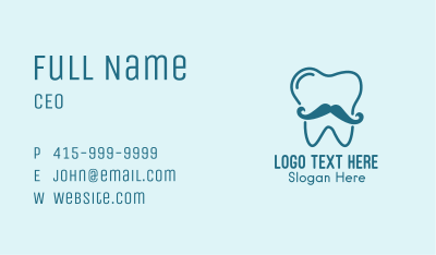 Mustache Dental Clinic  Business Card