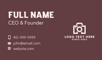 Digital Camera Letter M Business Card Image Preview