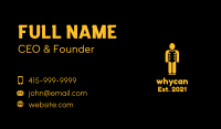 Golden Man Talk Show  Business Card Image Preview