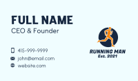 Running Man Sport Business Card Image Preview