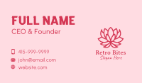 Pink Lotus Flower  Business Card Image Preview