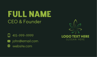 Hemp Weed Leaf  Business Card Image Preview