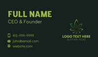 Hemp Weed Leaf  Business Card Image Preview