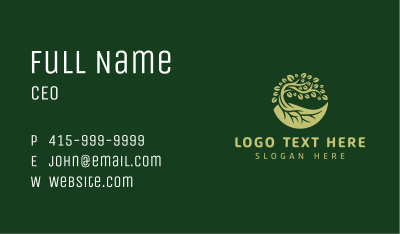 Natural Eco Tree Business Card Image Preview