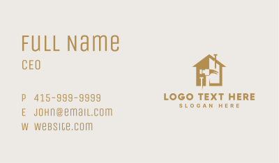 Carpenter Hammer Tool Business Card Image Preview