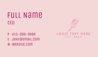 Ballerina Dancer Line Art Business Card Image Preview