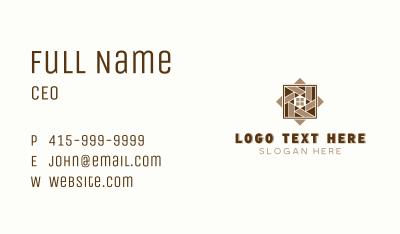 Flooring Tile Paving Business Card Image Preview