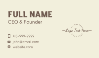 Beauty Brand Wordmark Business Card Image Preview