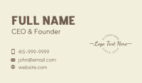 Beauty Brand Wordmark Business Card Image Preview