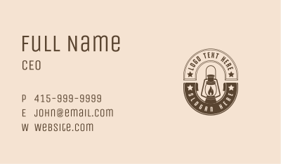 Fire Lamp Lantern Business Card Image Preview