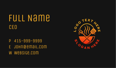 Barbeque Grill Restaurant Business Card