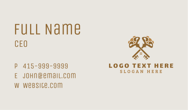 Key House Security Business Card Design Image Preview